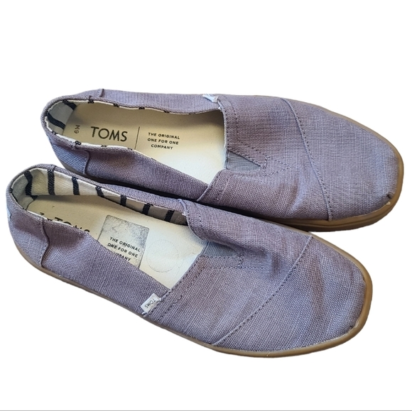 Toms Venice Classics Heritage Slip Ons Gray Comfort Shoes Mens 9 - Picture 3 of 6